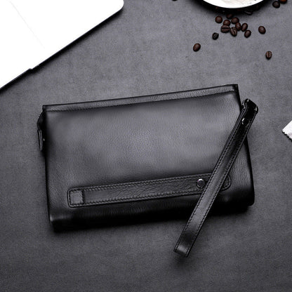 Cowhide Korean-style Casual Large-capacity Clutch Bag