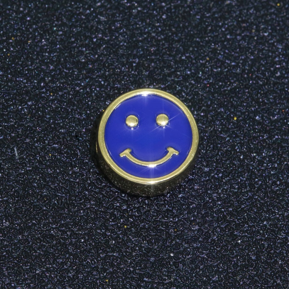10mm Enamel Heart Smiley Face Bead, Emoji Bead, Happy Face, Gold Cute Spacer Bead, Necklace And Bracelet Making, Jewelry Supply B-609 B-610
