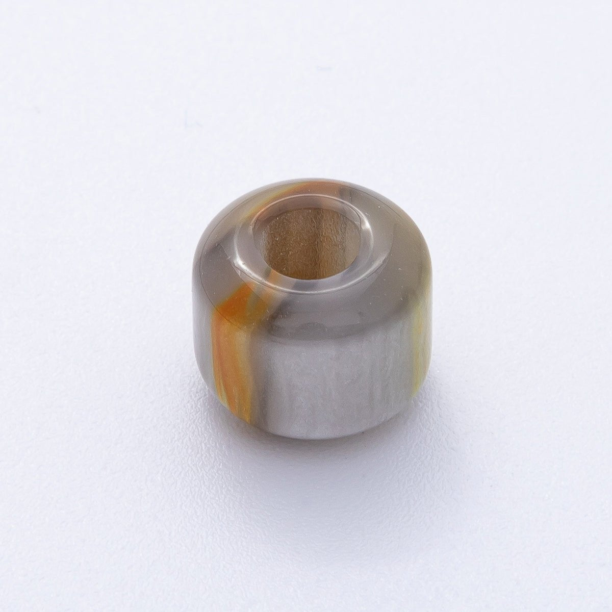 10pcs 12.5mm Blue, Pink, Grey, Yellow, Brown Glitter Acrylic Resin Rondelle Bead | B549 - B851
