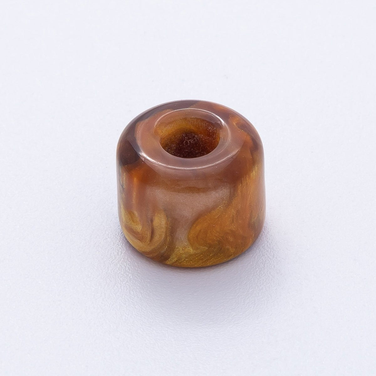 10pcs 12.5mm Blue, Pink, Grey, Yellow, Brown Glitter Acrylic Resin Rondelle Bead | B549 - B851