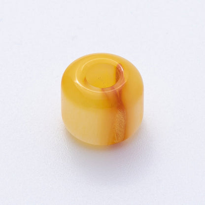 10pcs 12.5mm Blue, Pink, Grey, Yellow, Brown Glitter Acrylic Resin Rondelle Bead | B549 - B851