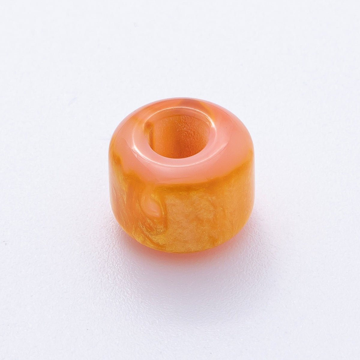 10pcs 12.5mm Blue, Pink, Grey, Yellow, Brown Glitter Acrylic Resin Rondelle Bead | B549 - B851