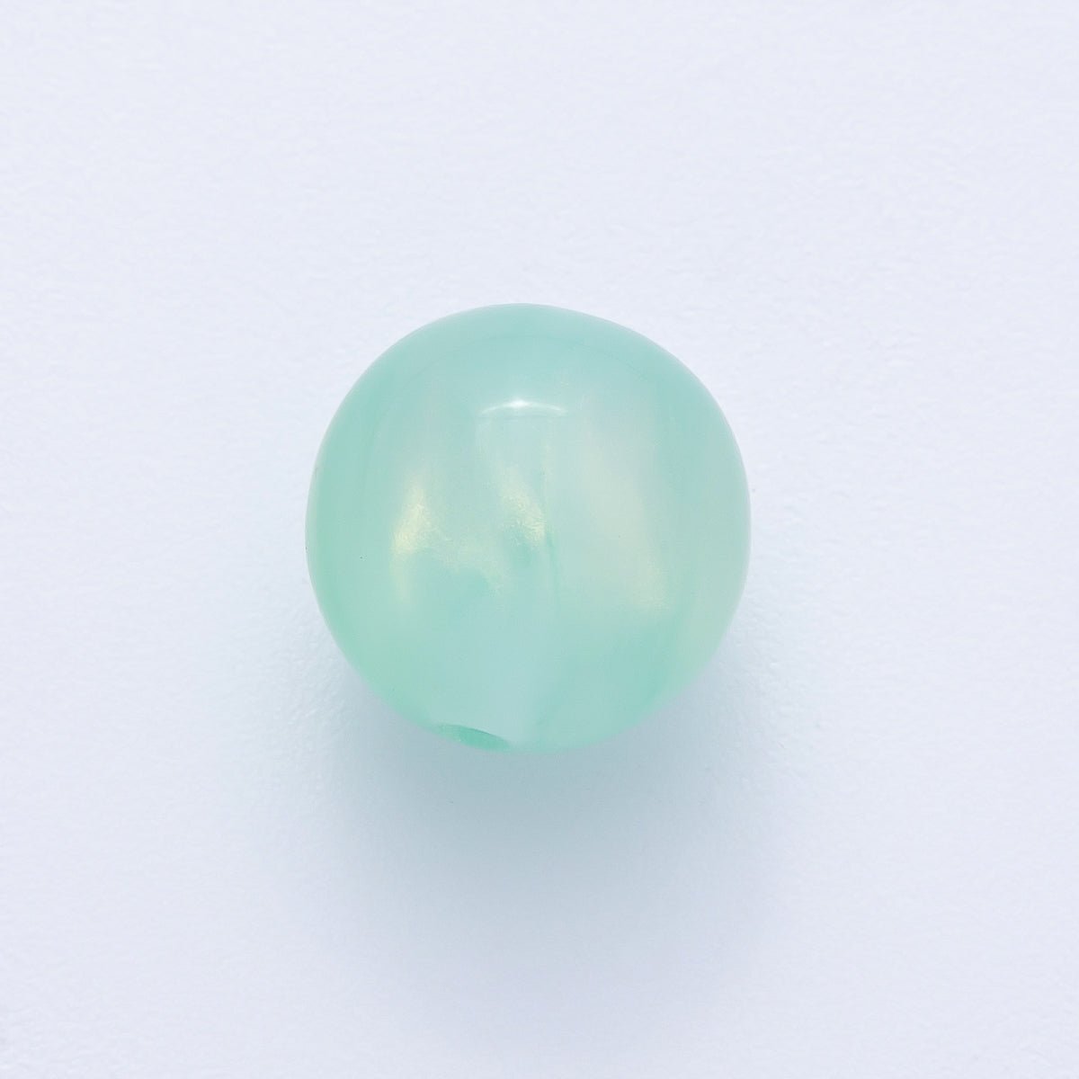 10pcs 12mm Black, White, Blue, Green, Grey, Pink, Red, Teal Glitter Resin Round Bead | B686 - B694