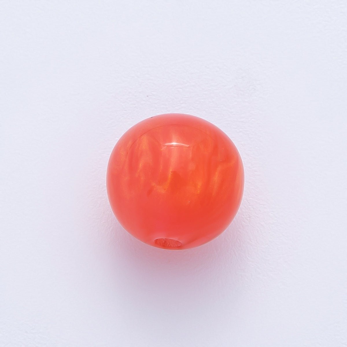 10pcs 12mm Black, White, Blue, Green, Grey, Pink, Red, Teal Glitter Resin Round Bead | B686 - B694