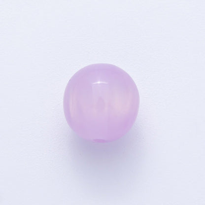 10pcs 12mm Black, White, Blue, Green, Grey, Pink, Red, Teal Glitter Resin Round Bead | B686 - B694