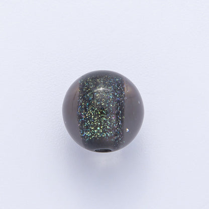 10pcs 12mm Green, Red, Grey, Purple, Black, Pink Glitter Resin Round Bead | B680 - B685