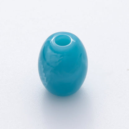 10pcs 18mm Dark Blue, Green, Brown, Light Blue, White Marble Resin Oval Bead Set | Beads-00029 - Beads-00033