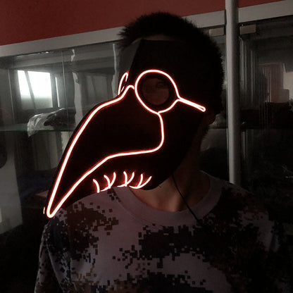 Halloween Mask glowing beak mask