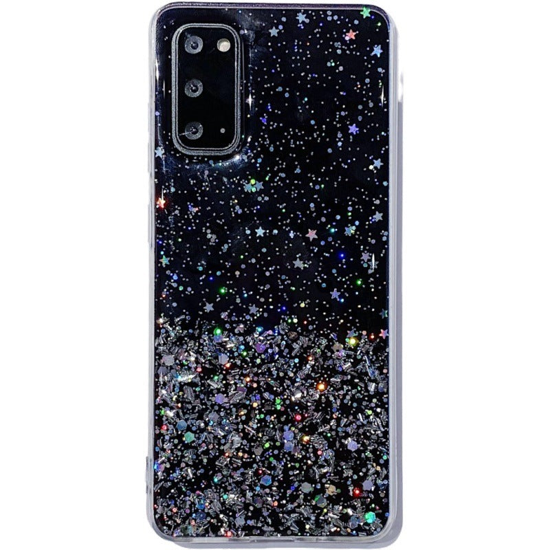 Starry Sky Silver Foil Epoxy Phone Case
