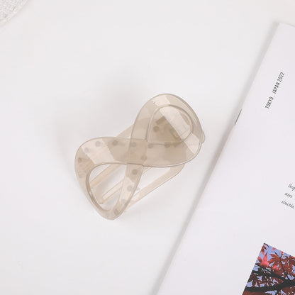 Elegant Frosted 8-shaped Barrettes