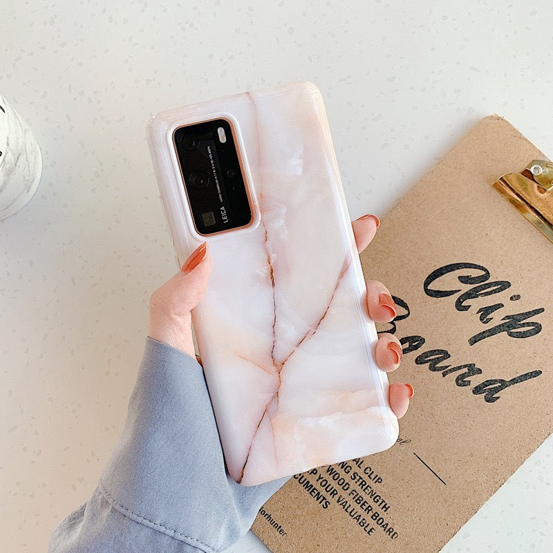 Marbled Huawei phone case