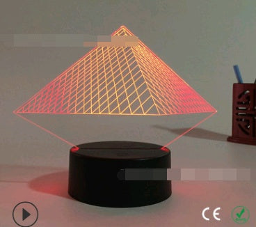 LED 3D Owl Touch Table Lamp Colorful