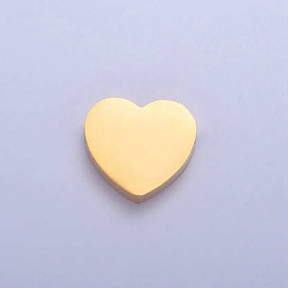 11mmx12mm Stainless Steel Heart Bead For Jewelry Making W-847 W-848