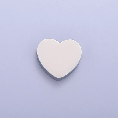 11mmx12mm Stainless Steel Heart Bead For Jewelry Making W-847 W-848