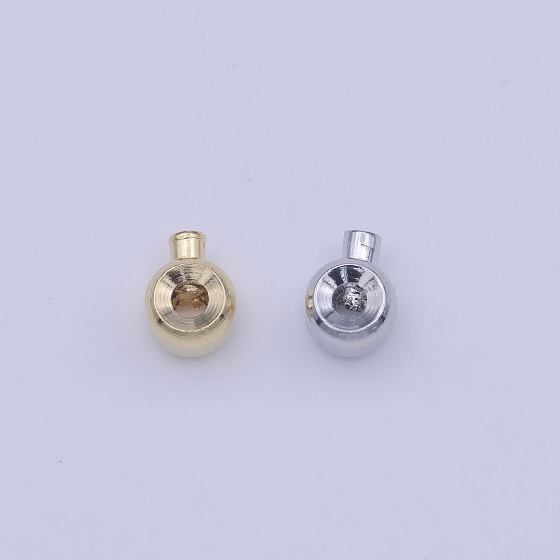 12 Pieces Gold Filled Jewelry Bead Connector Link Crimp Supply Making in Gold &amp; Silver | B-608 B-611