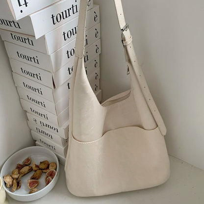 Soft large capacity hobo bag, women&