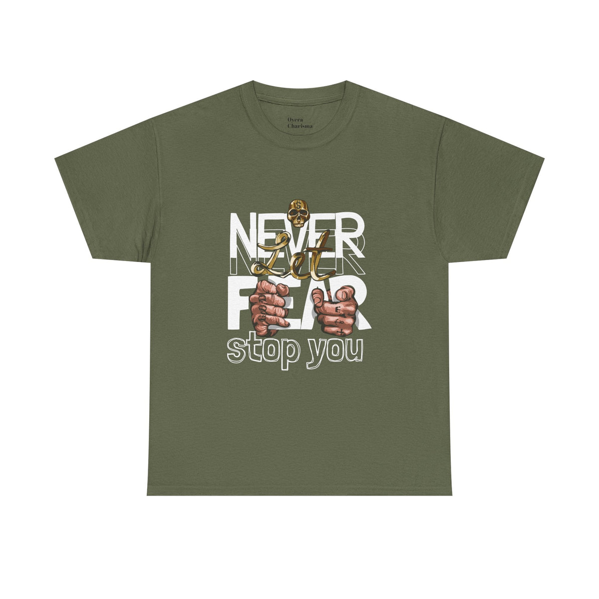 Never Give Up Heavy Cotton Tee