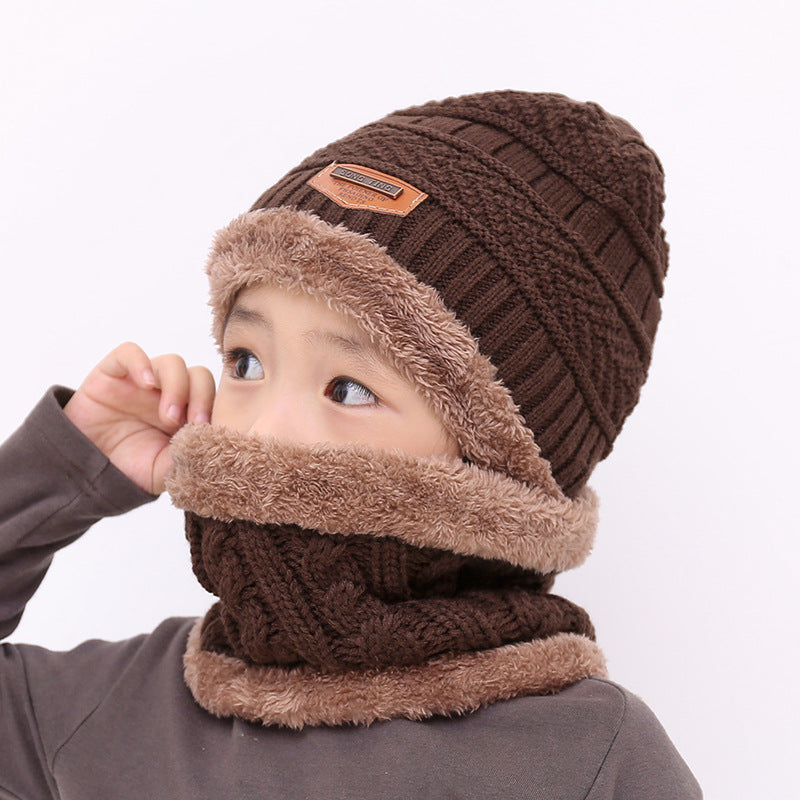Warm knitted hat children&