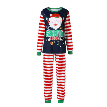 Santa Printed Parent-child Homewear