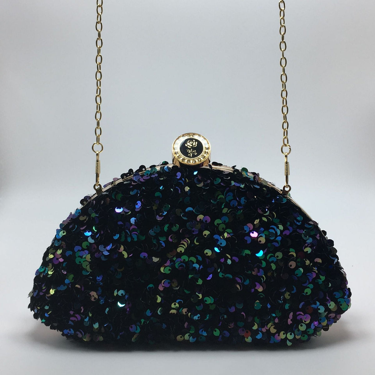 Sequined laser iridescent multi-color fashionable cosmetic bags