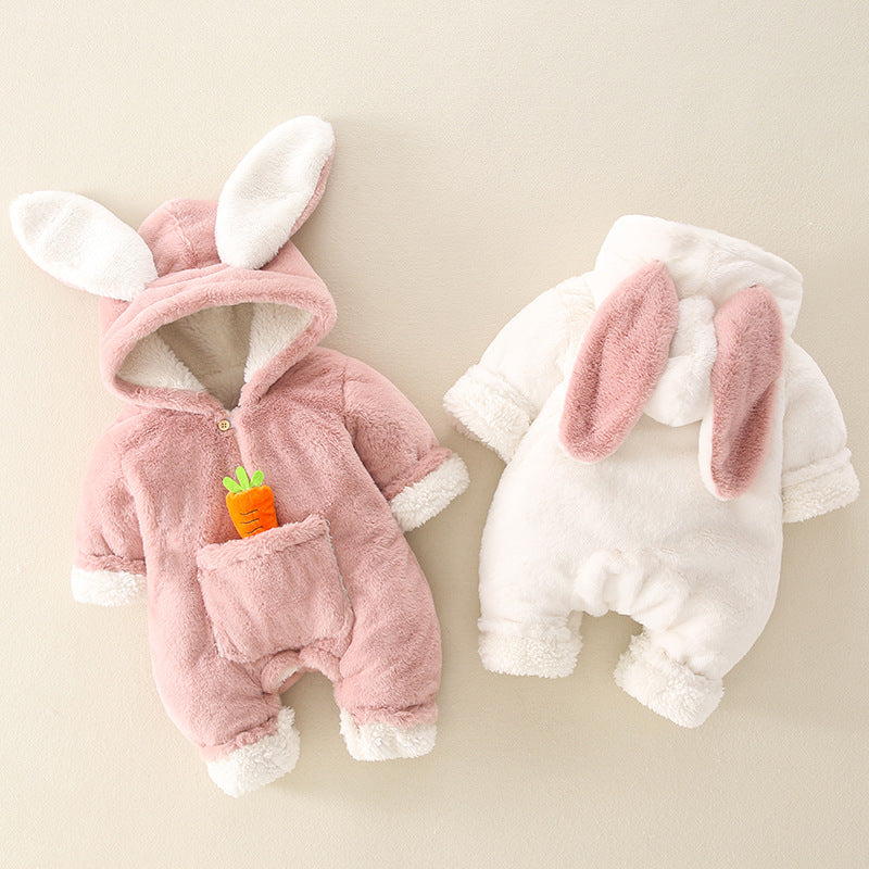 Cute super cute winter warm crawling suit