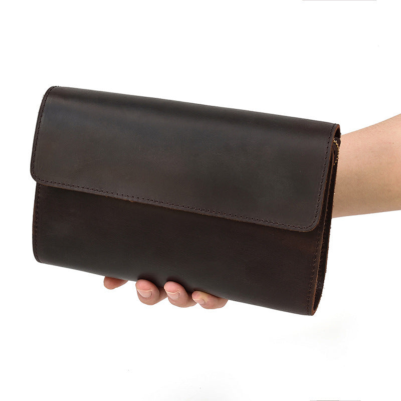Retro Crazy Horse Leather Men&