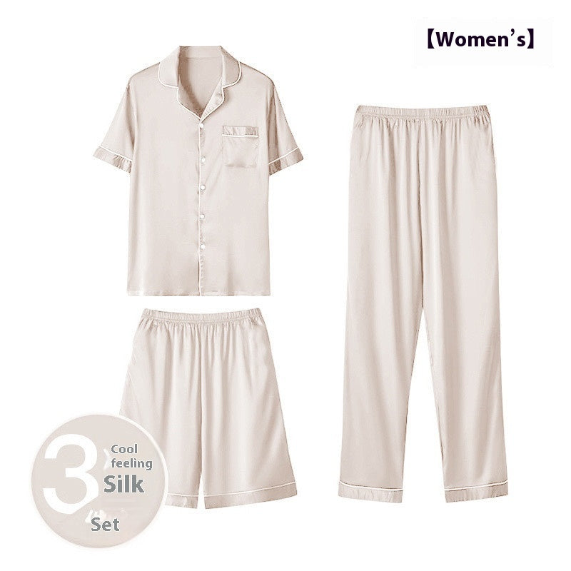 Ice Silk Home Wear Suit Men&