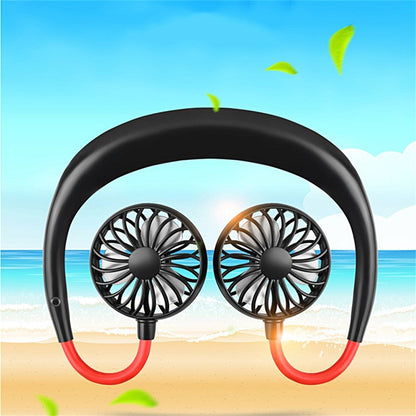 Charging portable lazy fan student desktop fan hanging neck fan