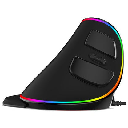 Vertical Ergonomic Snail RGB Anti-Mouse Hand Wired Mouse