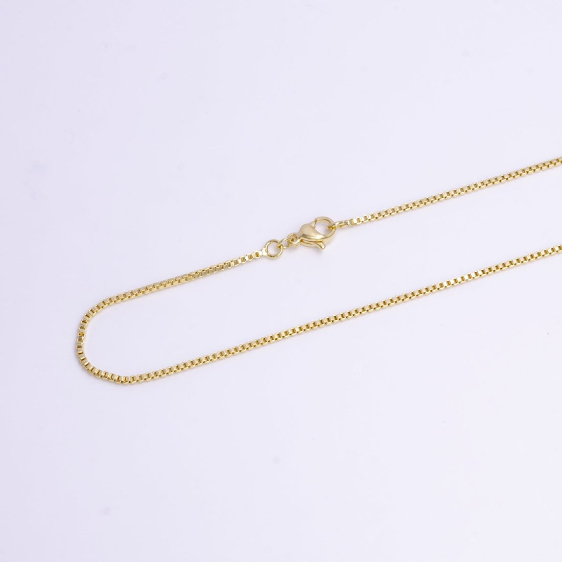 1.2mm Box 17.5 Inch Dainty Layering Chain Necklace | WA-1896 Clearance Pricing