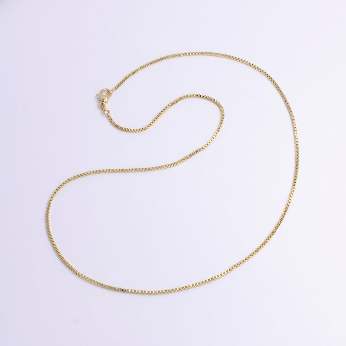 1.2mm Box 17.5 Inch Dainty Layering Chain Necklace | WA-1896 Clearance Pricing