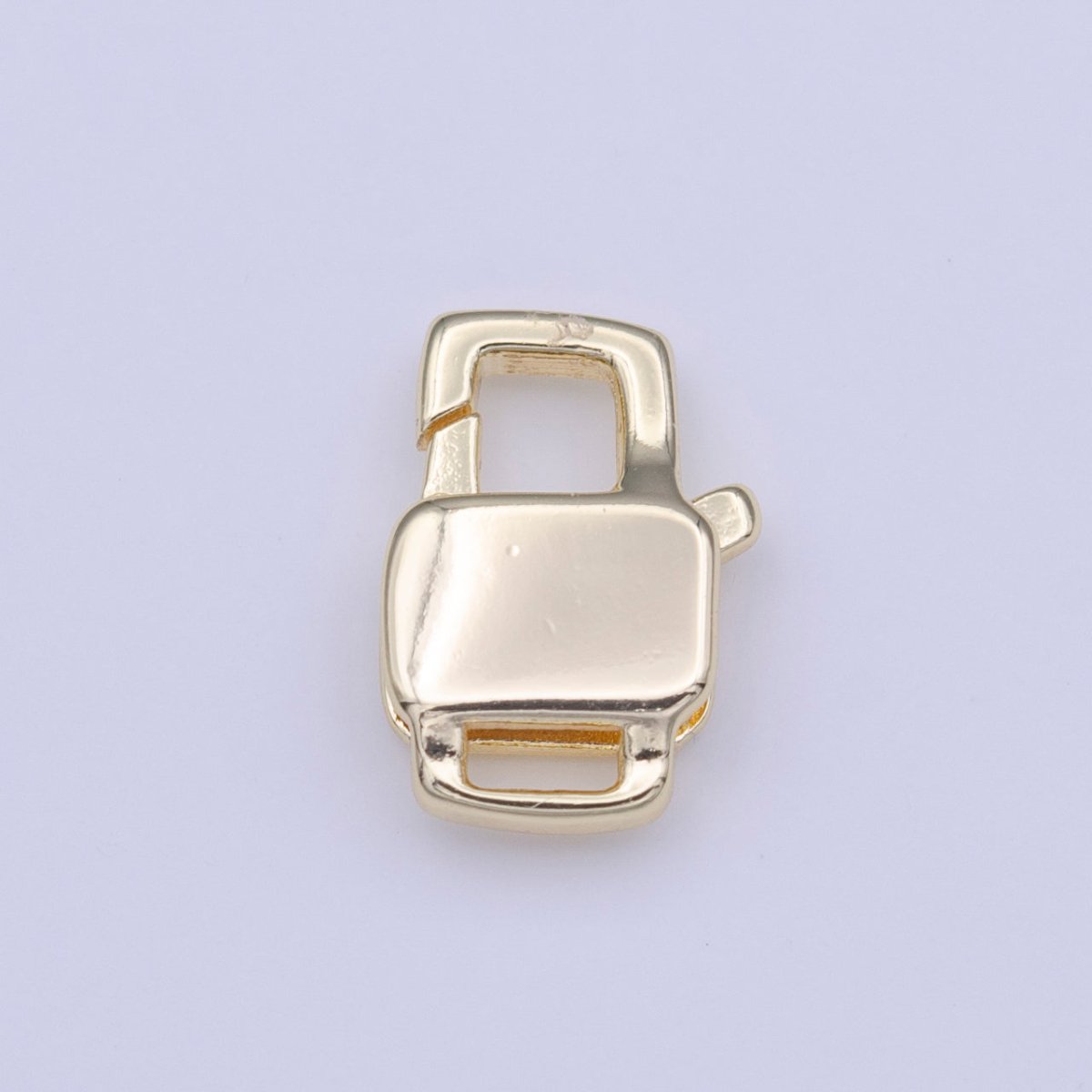 12mm Double Sided Boxy Rectangular Lobster Clasps Jewelry Closure in Gold &amp; Silver | K-261 K-267