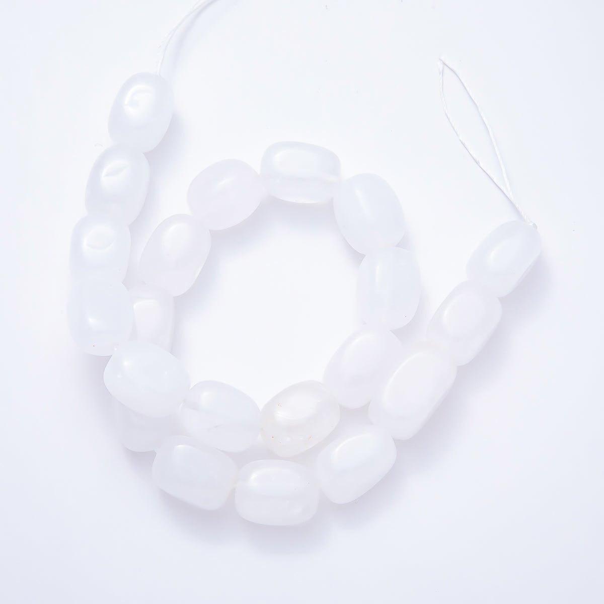 12mm White Quartz, Rose Quartz, Aventurine, Tiger Eye Rectangle Gemstone Bead Strand Finding | WA-00492 ~ WA-00496