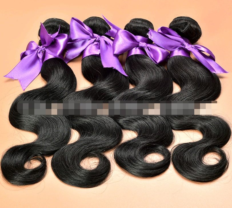 Real Hair Wig Hair Styling Hair Extension Body Wave Human Hair Weaves Bundle Deals Human Hair Extensions Natural &amp; Jet Black