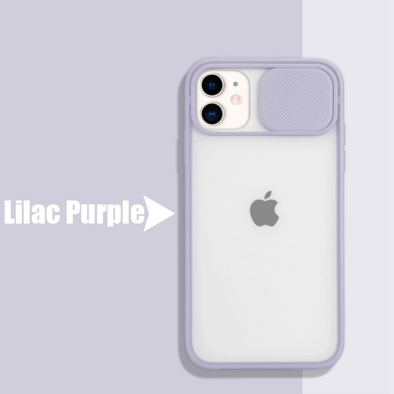 Frosted frame lens phone case