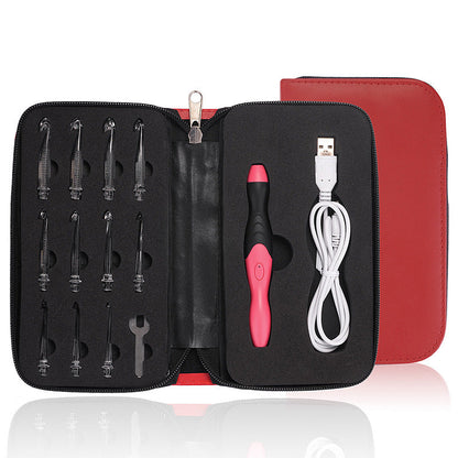 Rechargeable Light Crochet Hook, Interchangeable Needle Set