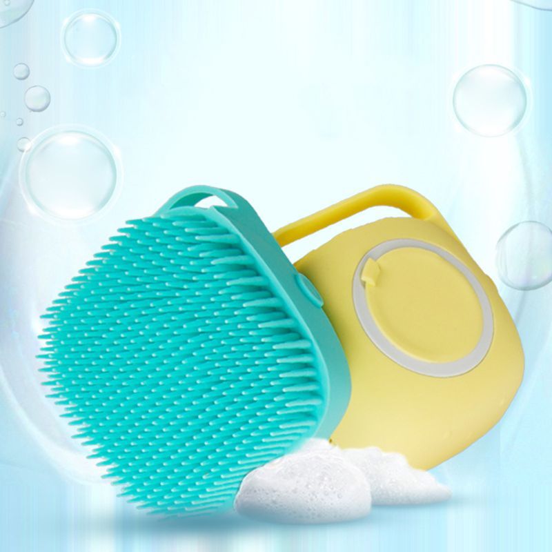Silicone Pet Bath Brush Shampoo Dispenser