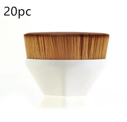 Flat Foundation Brush Kit: BB Cream, Loose Powder