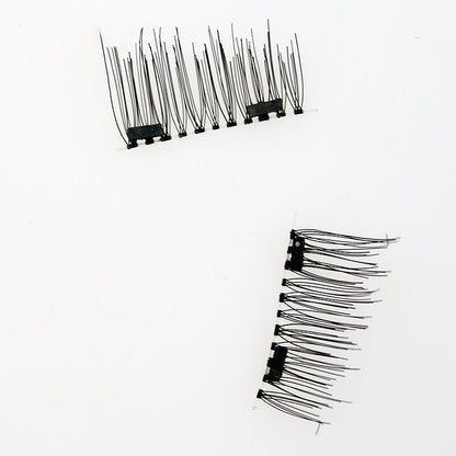 Compatible with Apple, False Eyelashes 6D Magnetic Eye Lashes Double Magnet Fake EyeLashes Hand Made Strip Lashes cilios posticos