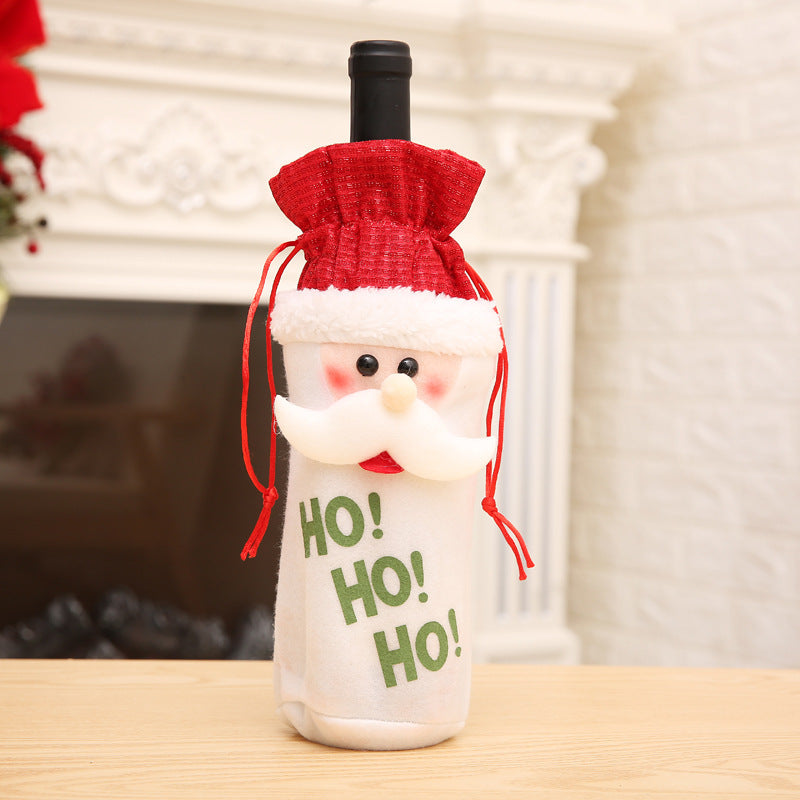 Christmas Wine Bottle Socks Decor