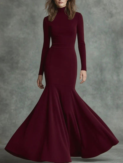 European And American Autumn And Winter High-End New Fishtail Dress
