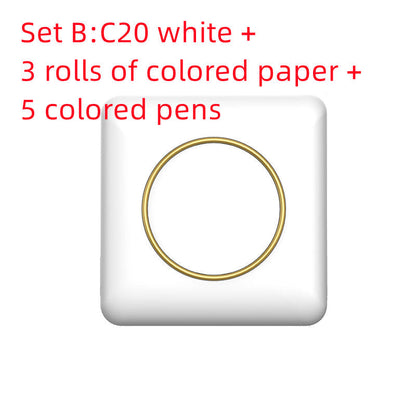 Mini Label Thermal Printer Small Bluetooth Wireless