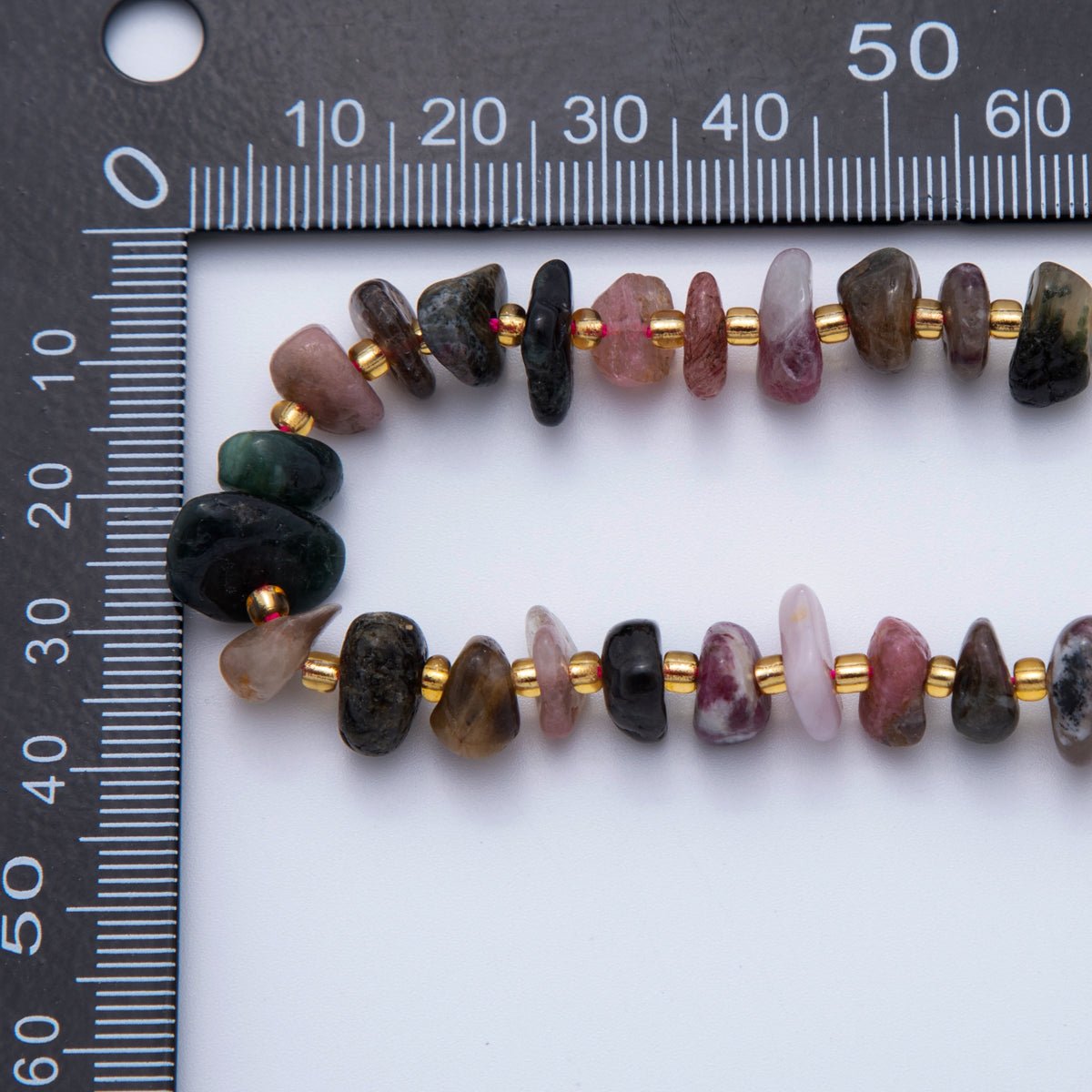 10mm Multi Color Irregular Chip Pebble Natural Gemstone Bead Strand Finding | WA-1983
