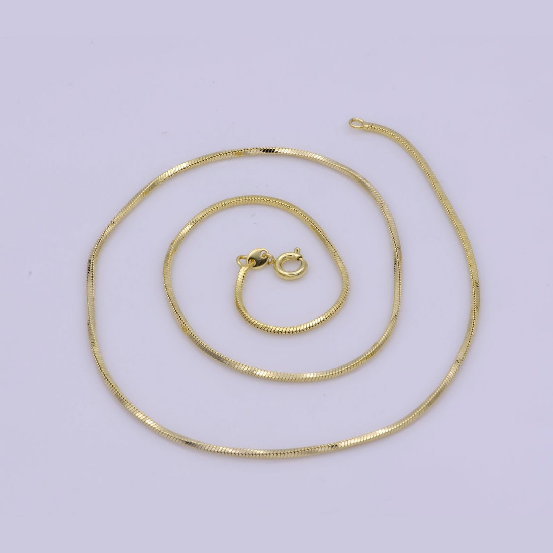 1.3mm Snake Herringbone 18 Inch, 20 Inch Layering Chain Necklace | WA-402 WA-403 Clearance Pricing