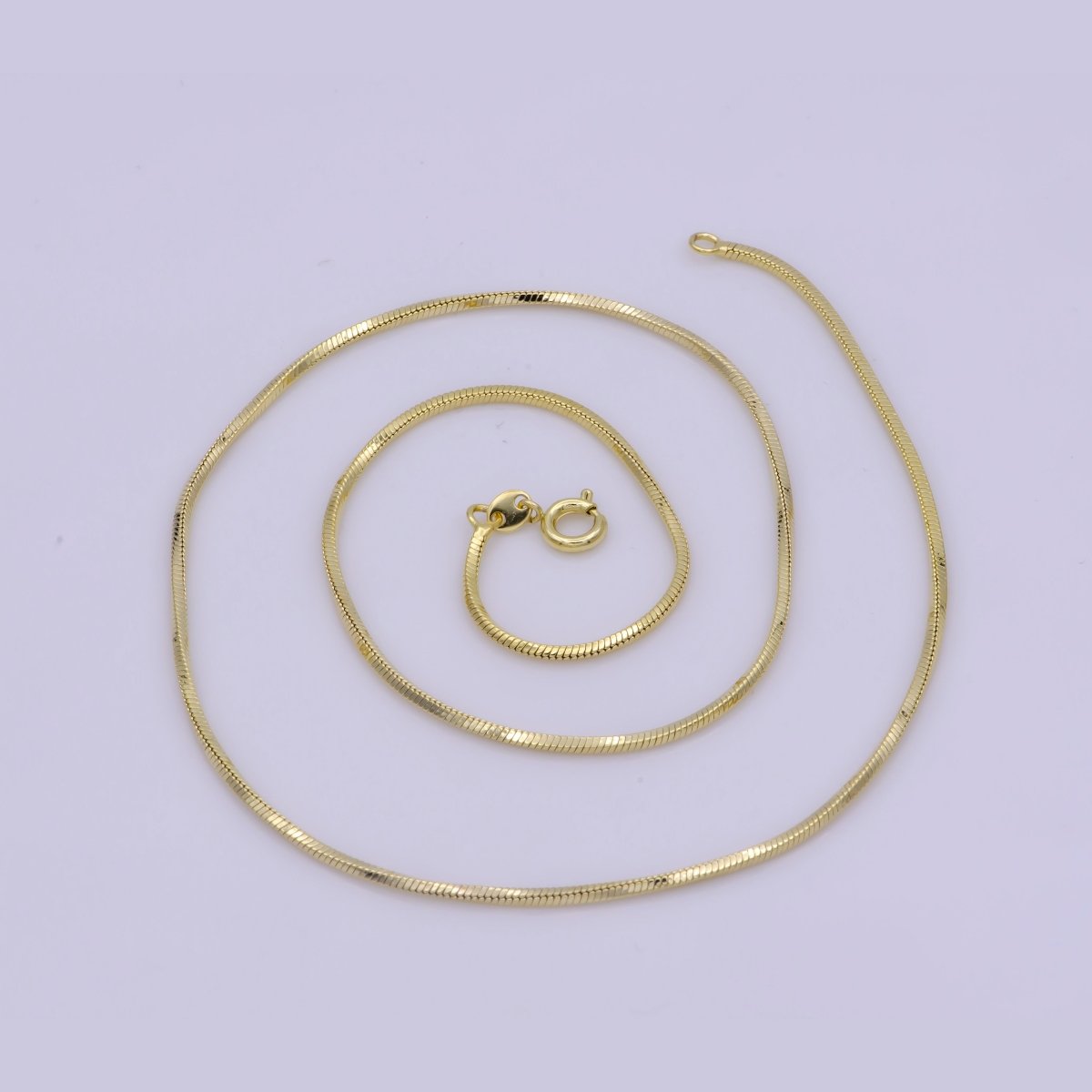 1.3mm Snake Herringbone 18 Inch, 20 Inch Layering Chain Necklace | WA-402 WA-403 Clearance Pricing