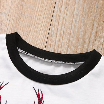 Christmas long sleeve parent-child suit
