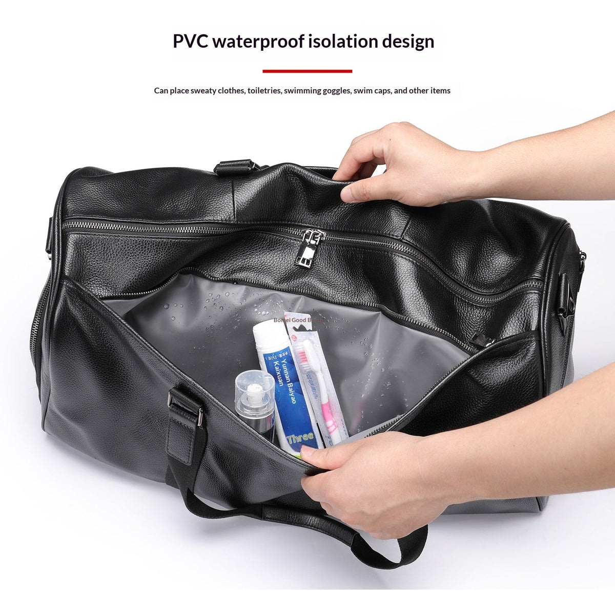 Mens Large-Capacity Waterproof Outdoor Duffel Bag