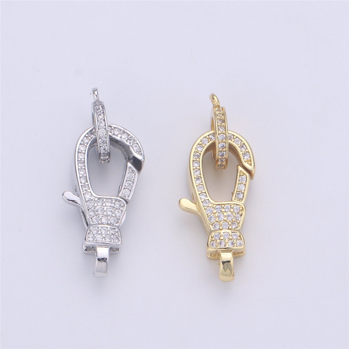 14k Gold Fill Lobster claw clasp for Bracelet Necklace Buckle Micro paved ,CZ Cubic Clasp Fastener for Beading supplies Component K-390 K-432