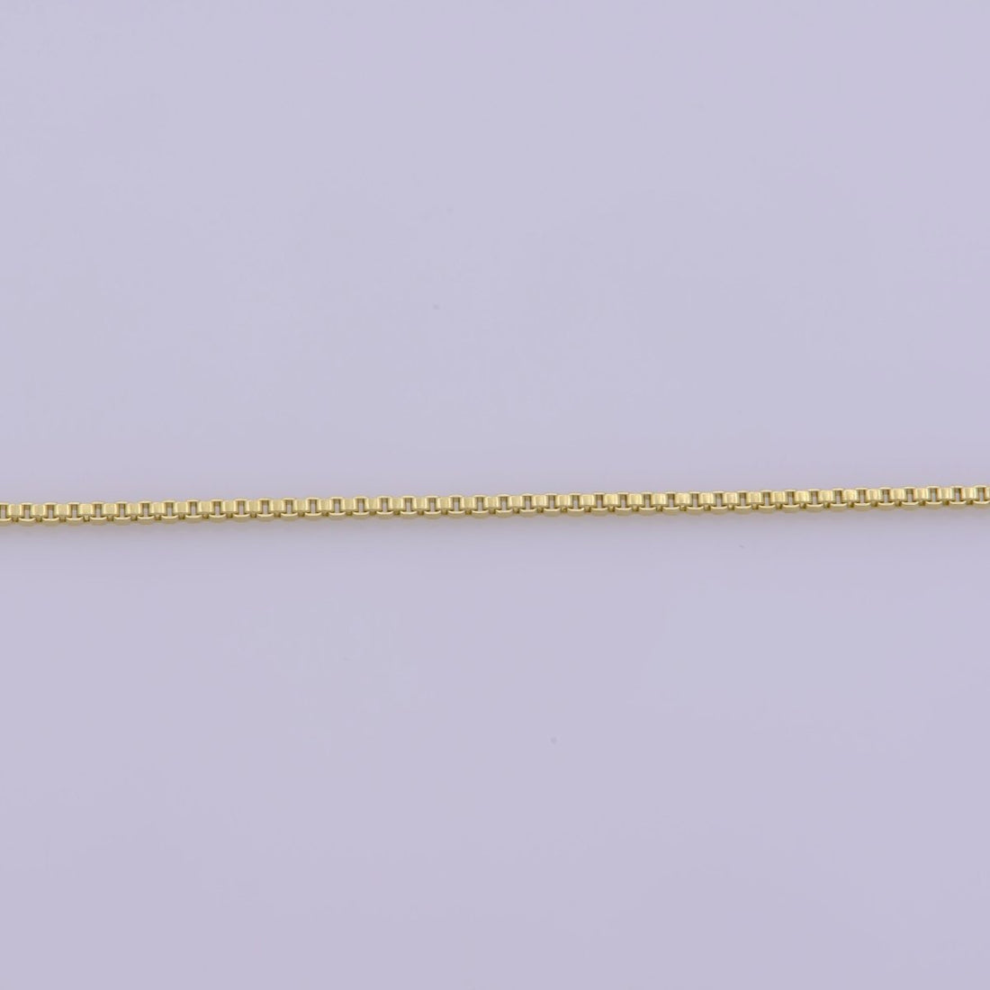 14K Gold Filled 0.5mm Dainty Minimalist Box 18 Inch Layering Chain Necklace | WA-393 Clearance Pricing
