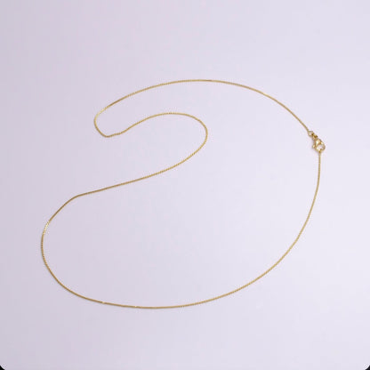 14K Gold Filled 0.8mm Dainty Box 19.5 Inch Layering Chain Necklace | WA-1906 Clearance Pricing